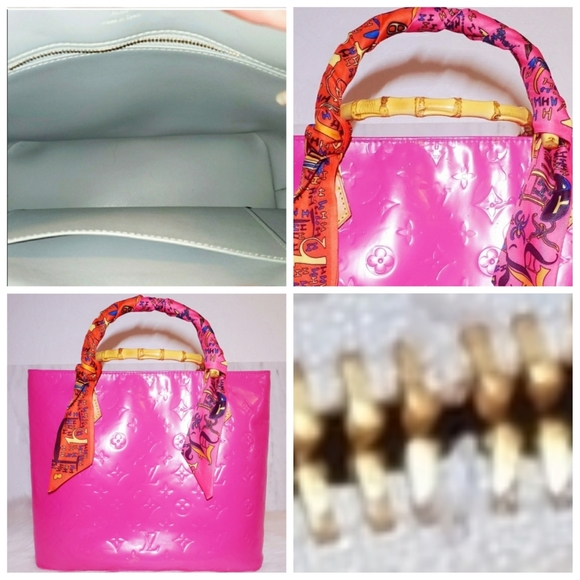 Louis Vuitton Houston Vernis Tote Pink Bag Satchel Shoulder Bag - Picture 4 of 8
